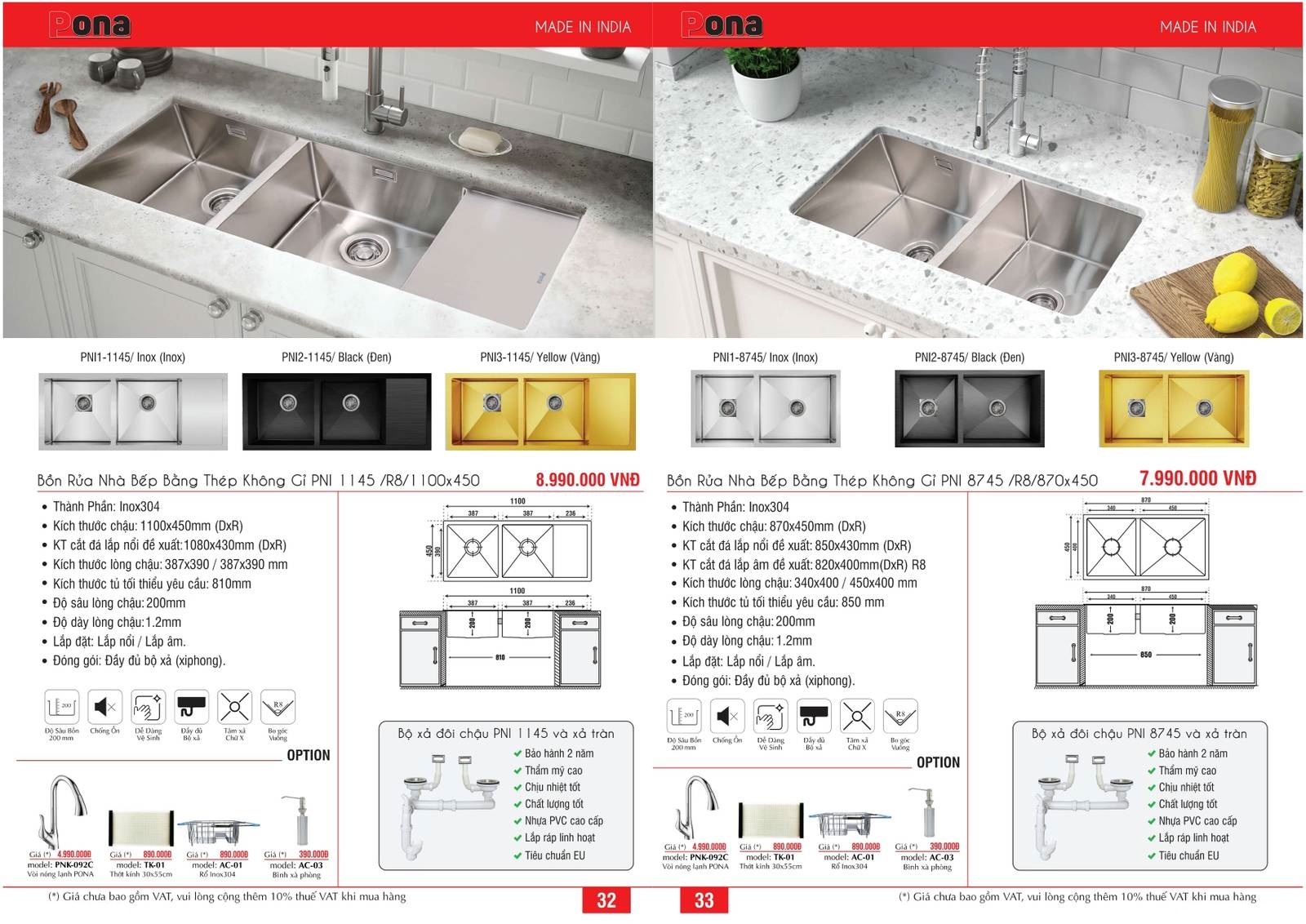 Bồn rửa chén CARYSIL Catalogue và Bảng giá mới nhất /Page 17